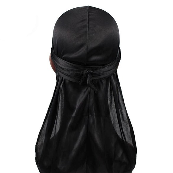 DUtheRAGthing Black Solid Silky Durags