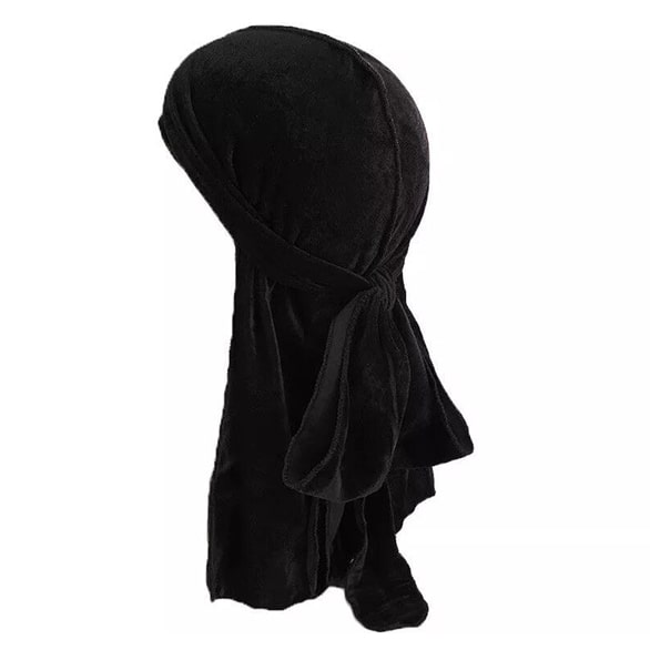 Black Satin Durag - Drippyy Durags